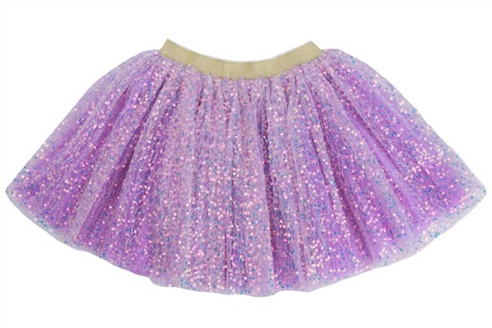 NEW SPARKLE SISTERS girls sparkle tutu glitter skirt in iridescent lilac
